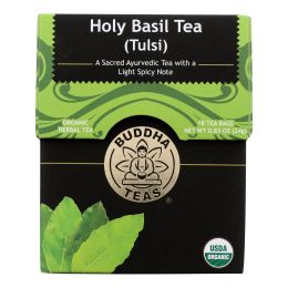 Buddha Teas - Tea Organic Holy Basil - Case of 6 - 18 BAG