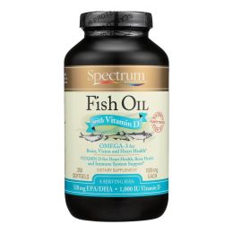 Spectrum Essentials Omega-3 Fish Oil With Vitamin D Dietary Supplement - 1 Each - 250 SGEL