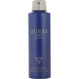 Guess 1981 Indigo By Guess Deodorant Body Spray 6 Oz For Men