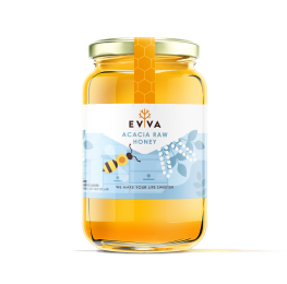 EVVA Honey - Pure Honey in a Glass Jar - Natural Honey - Moldova Wild Honey (Other Name(s): ACACIA 940GR)